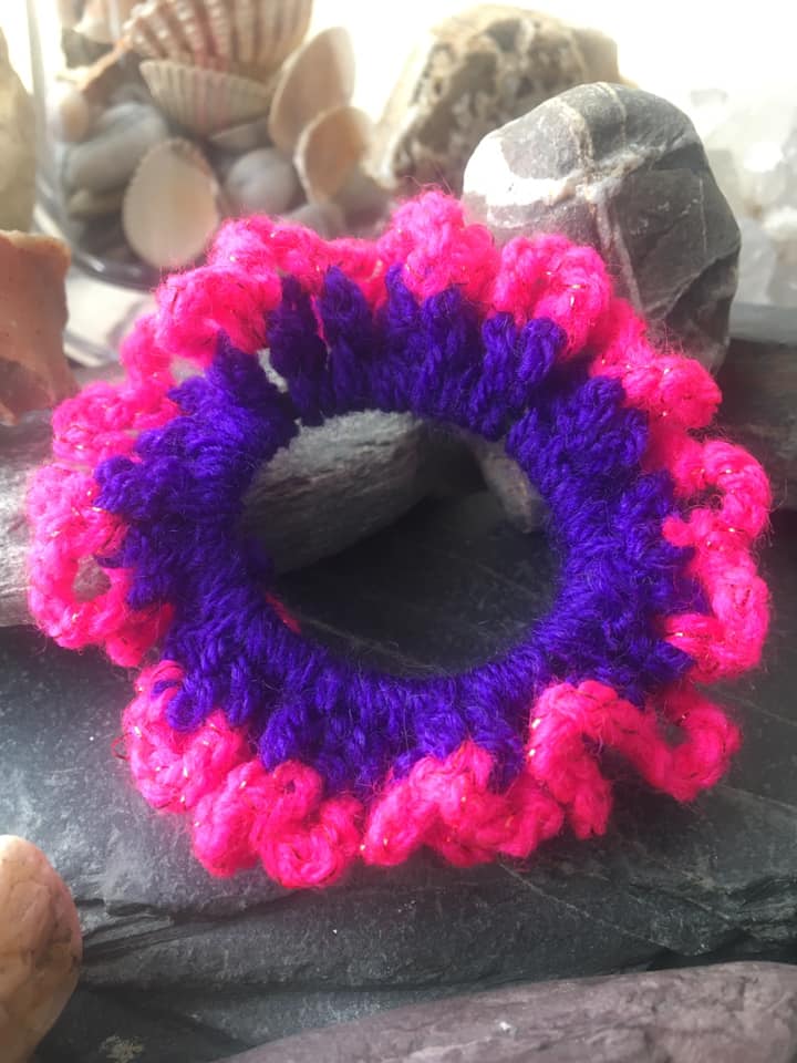 Hair Scrunchie-Hand Crochet Hair Scrunchie-Hand Crochet