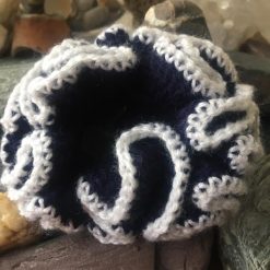 Hair Scrunchie-Crochet Large Ruffle 2 Hair Scrunchie-Crochet Large Ruffle 2