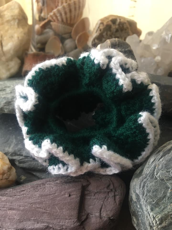 Hair Scrunchie-Crochet Large Ruffle Hair Scrunchie-Crochet Large Ruffle
