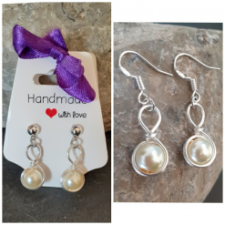 Pearl Glass Earrings
