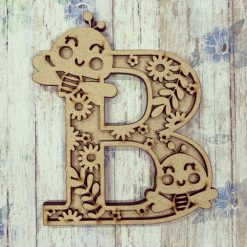 Cute Bee personalised hand painted Letter/Initial wall plaque