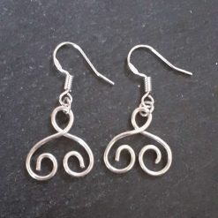 Silver Swirl Earrings