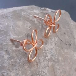 Copper Flower Stud Earrings 3 Copper Flower Stud Earrings 3