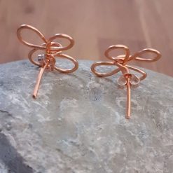 Copper Flower Stud Earrings 2 Copper Flower Stud Earrings 2