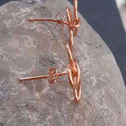 Copper Flower Stud Earrings 1 Copper Flower Stud Earrings 1