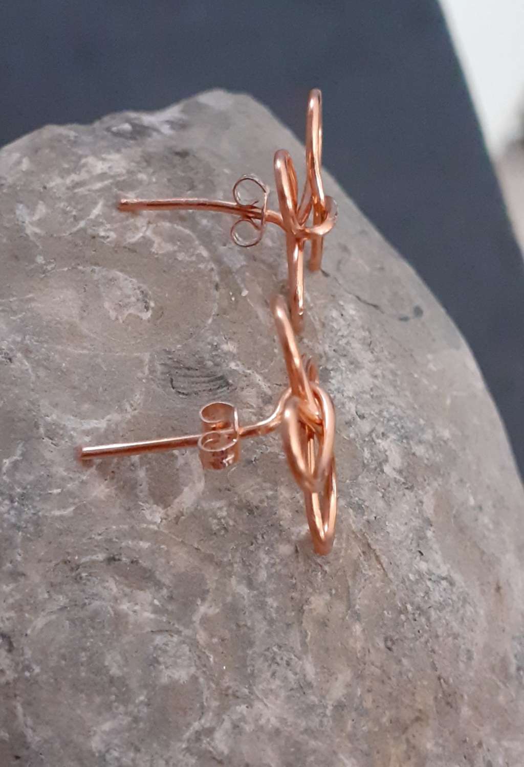 Copper Flower Stud Earrings Copper Flower Stud Earrings