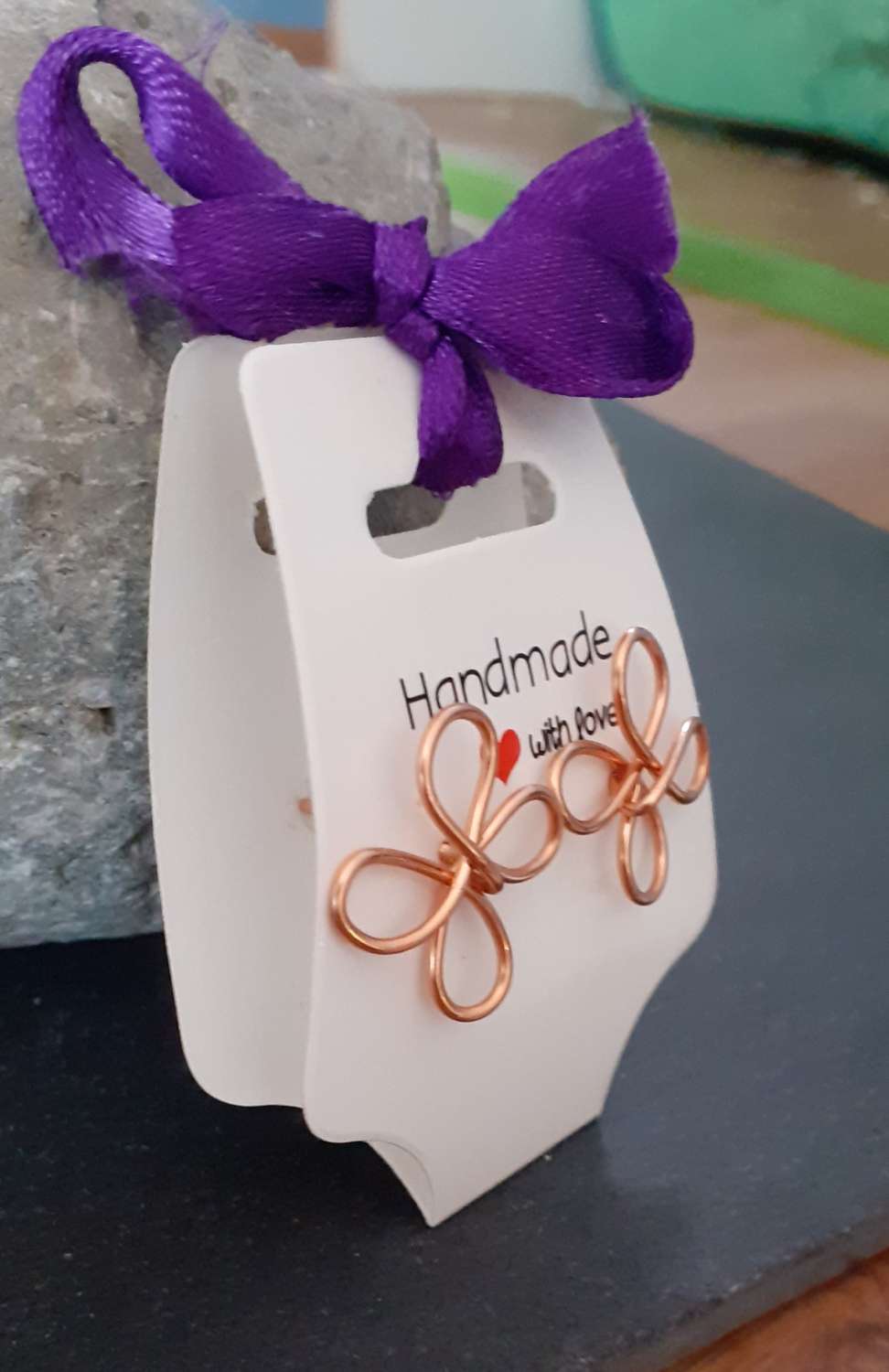 Copper Flower Stud Earrings Copper Flower Stud Earrings