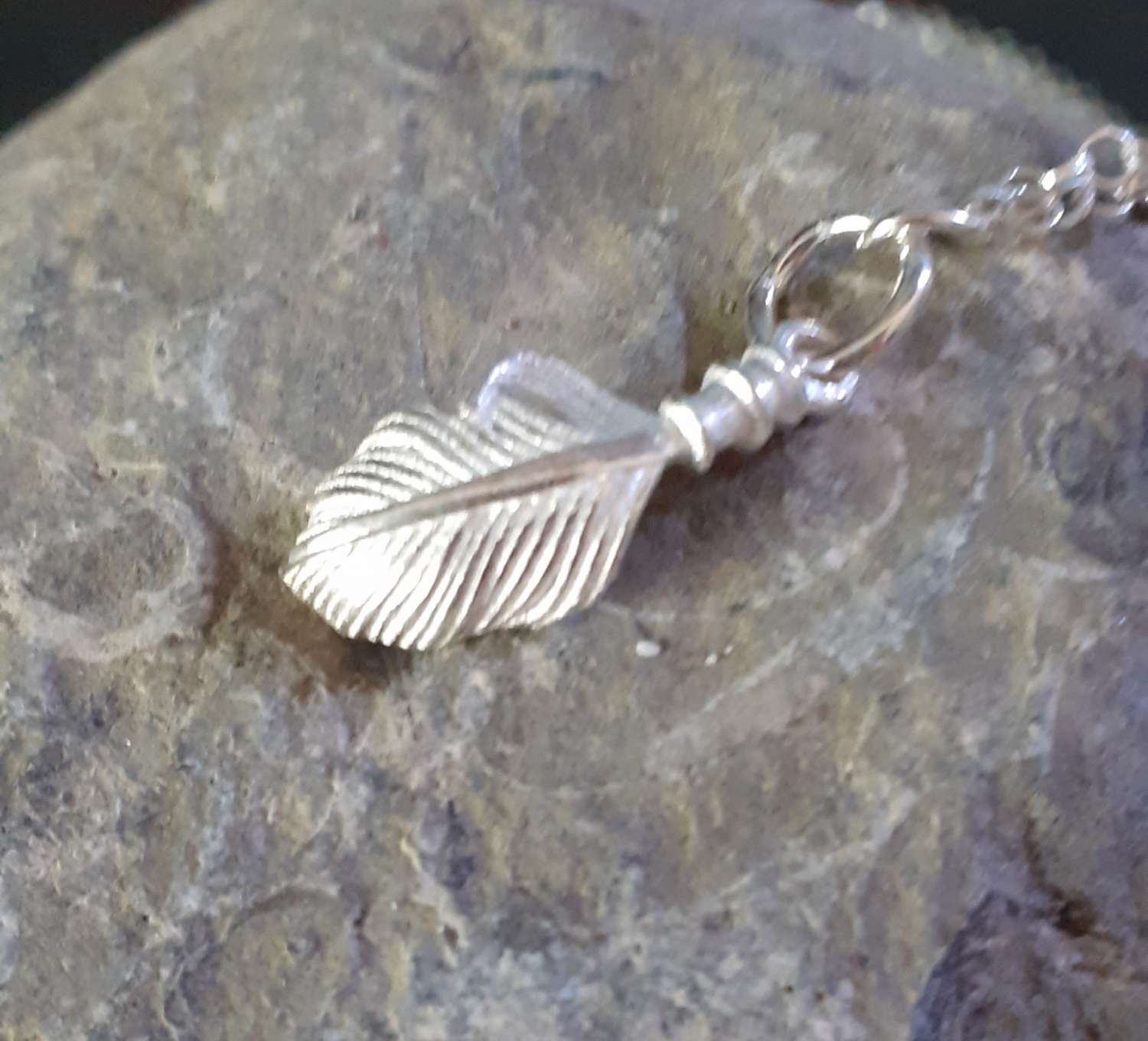 Sterling Silver Feather Necklace Sterling Silver Feather Necklace