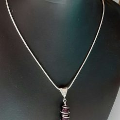 Wire wrap sterling silver necklace 2 Wire wrap sterling silver necklace 2