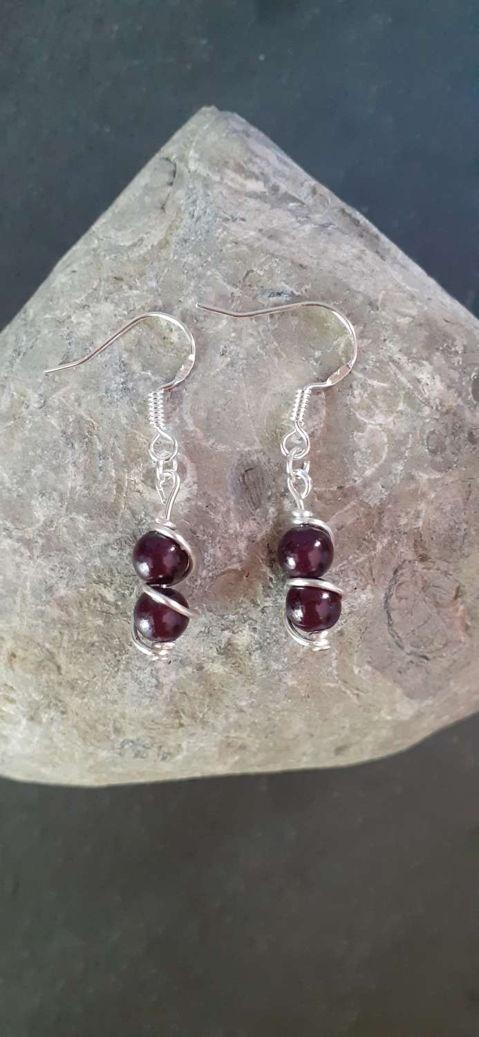 Wire Wrapped Black Sterling Silver Jewellery Set Wire Wrapped Black Sterling Silver Jewellery Set