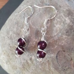 Wire Wrapped Black Sterling Silver Jewellery Set 10 Wire Wrapped Black Sterling Silver Jewellery Set 10