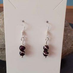 Wire Wrapped Black Sterling Silver Jewellery Set 12 Wire Wrapped Black Sterling Silver Jewellery Set 12