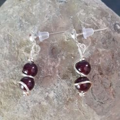 Wire Wrapped Black Sterling Silver Jewellery Set 16 Wire Wrapped Black Sterling Silver Jewellery Set 16