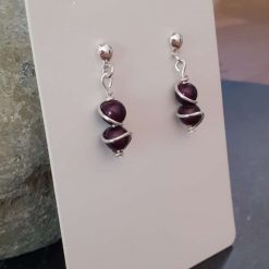 Wire Wrapped Black Sterling Silver Jewellery Set 14 Wire Wrapped Black Sterling Silver Jewellery Set 14