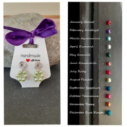 Glass Pearl Personalised Stud Earrings.