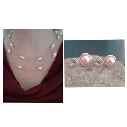 Pink Pearl Jewellery Set