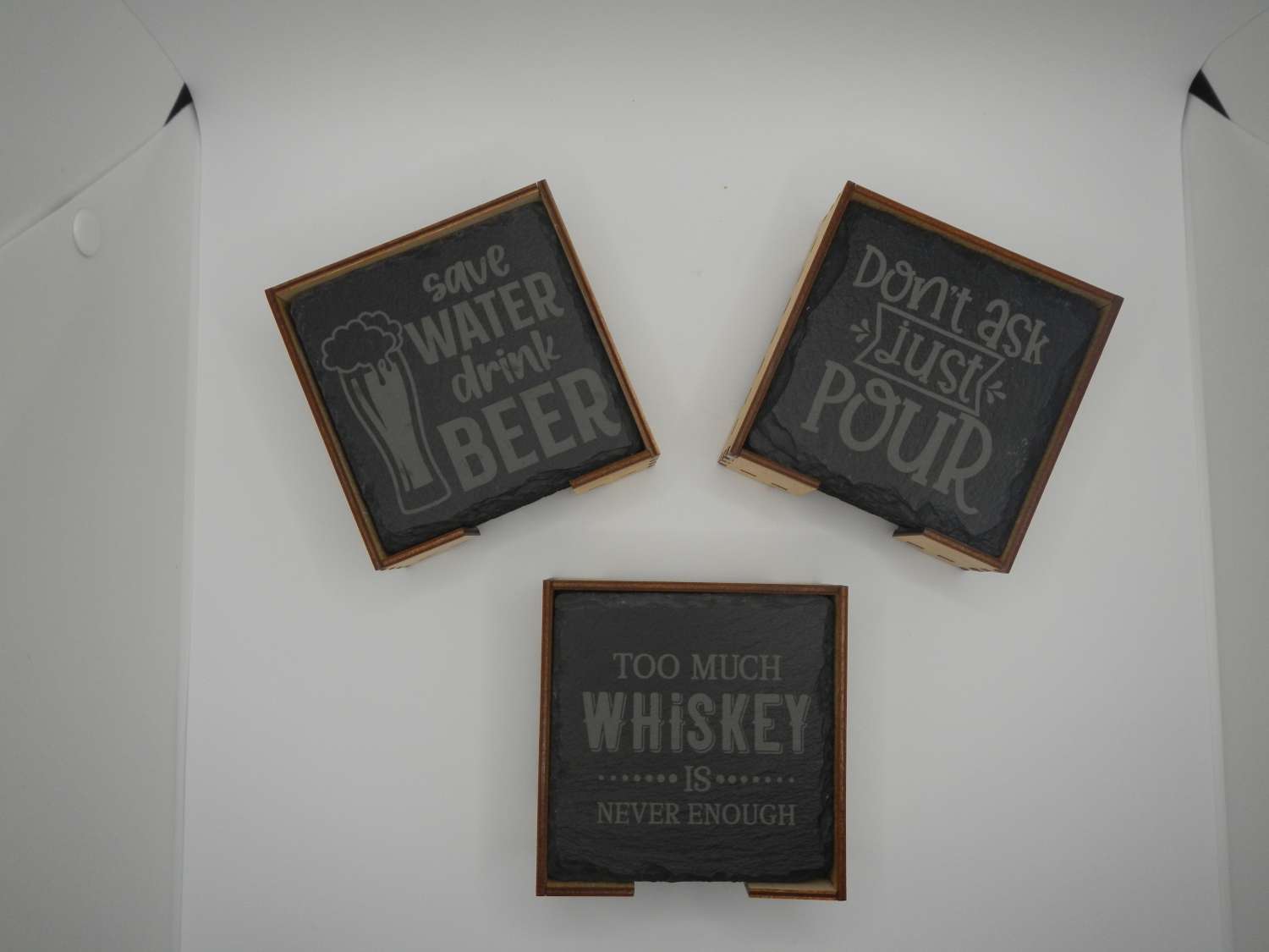 Acrylic or Slate Coasters Acrylic or Slate Coasters