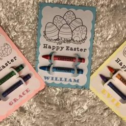 Personalised Easter Colouring