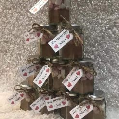 Valentine's Hot Chocolate Jars