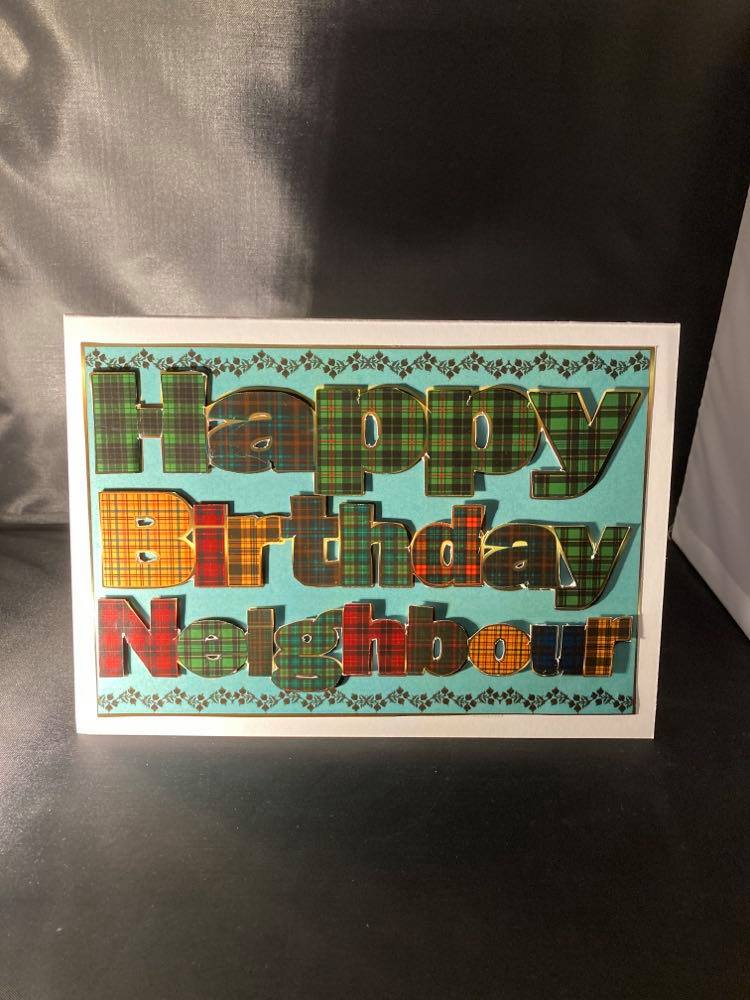 Happy Birthday Neighbour Card Happy Birthday Neighbour Card