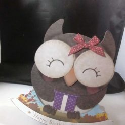 Happy Birthday Rocker card-Owl