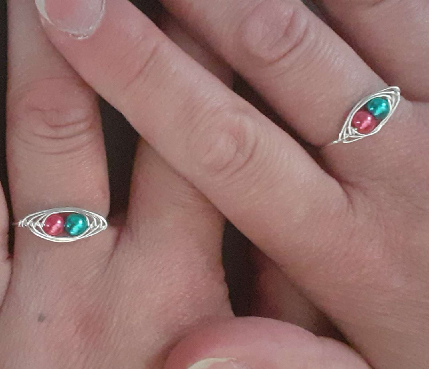 20210610_115258 Best Friends Rings, Mother and Daughter Rings, Personalised Rings, Birth Month Rings, Adjustable Rings 1