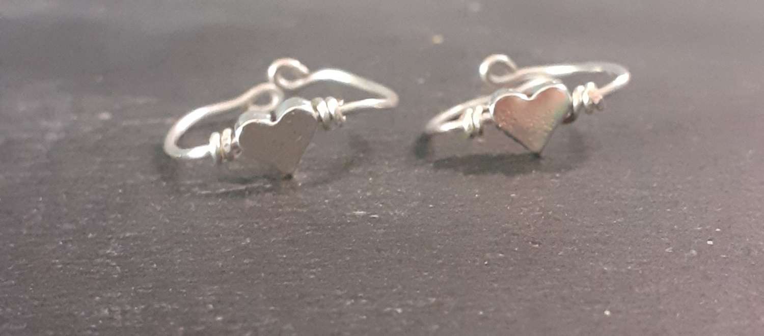 Mother and Daughter Heart Rings Mother and Daughter Heart Rings