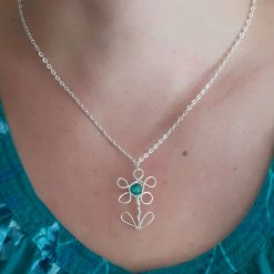 Flower Pendant Necklace | Wire Flower Pendant 1 Flower Pendant Necklace | Wire Flower Pendant 1