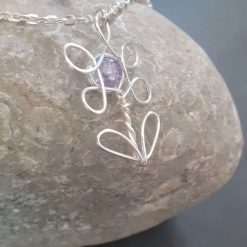 Flower Pendant Necklace | Wire Flower Pendant 11 Flower Pendant Necklace | Wire Flower Pendant 11