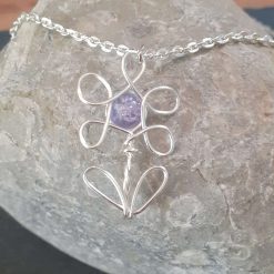 Flower Pendant Necklace | Wire Flower Pendant 9 Flower Pendant Necklace | Wire Flower Pendant 9