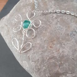 Flower Pendant Necklace | Wire Flower Pendant 4 Flower Pendant Necklace | Wire Flower Pendant 4
