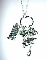 GOLDILOCKS- fairytale/panto charm necklace with a goldilocks & the 3 bears theme