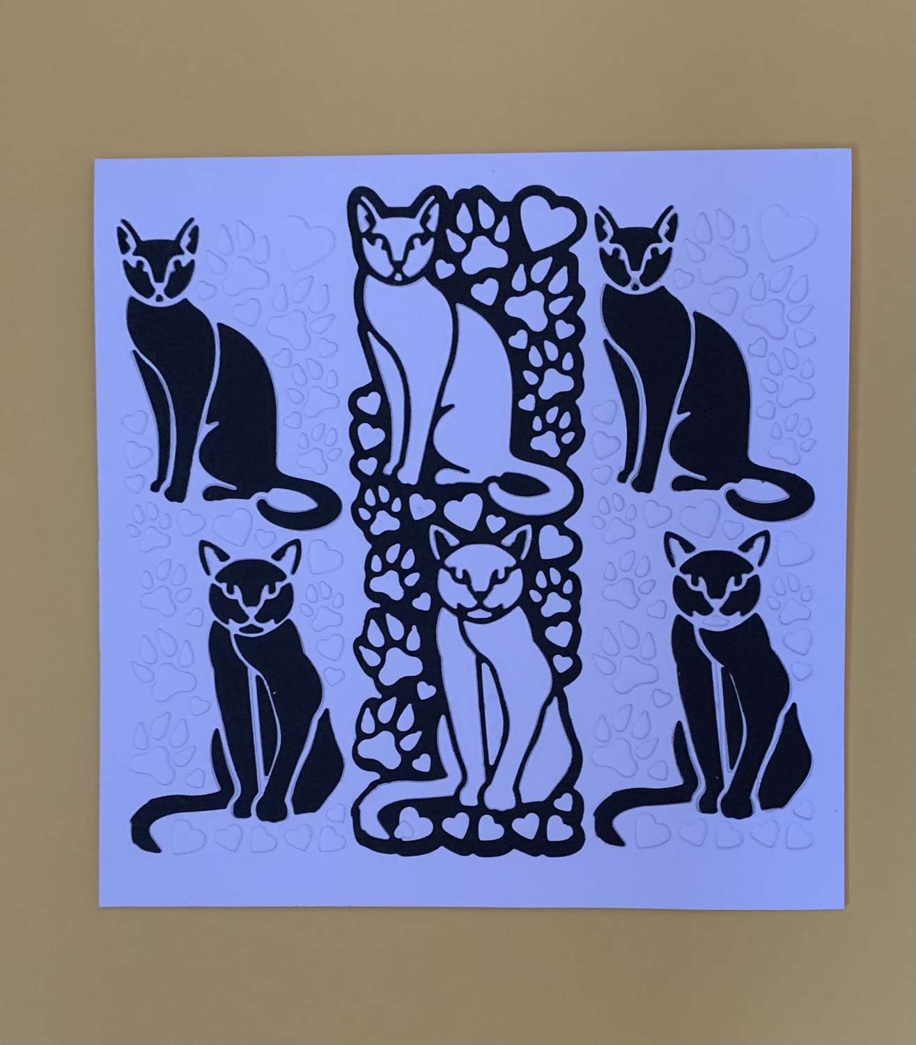Cat Card Paper Piece (cat Collection) Cat Card Paper Piece (cat Collection)