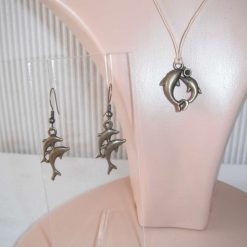 Dolphin Necklace & Earring Set