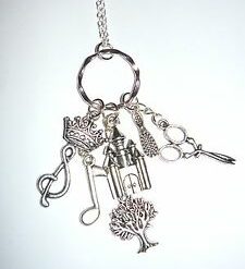 RAPUNZEL - fairytale/panto charm necklace with Rapunzel theme