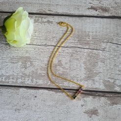 Rainbow strip necklace