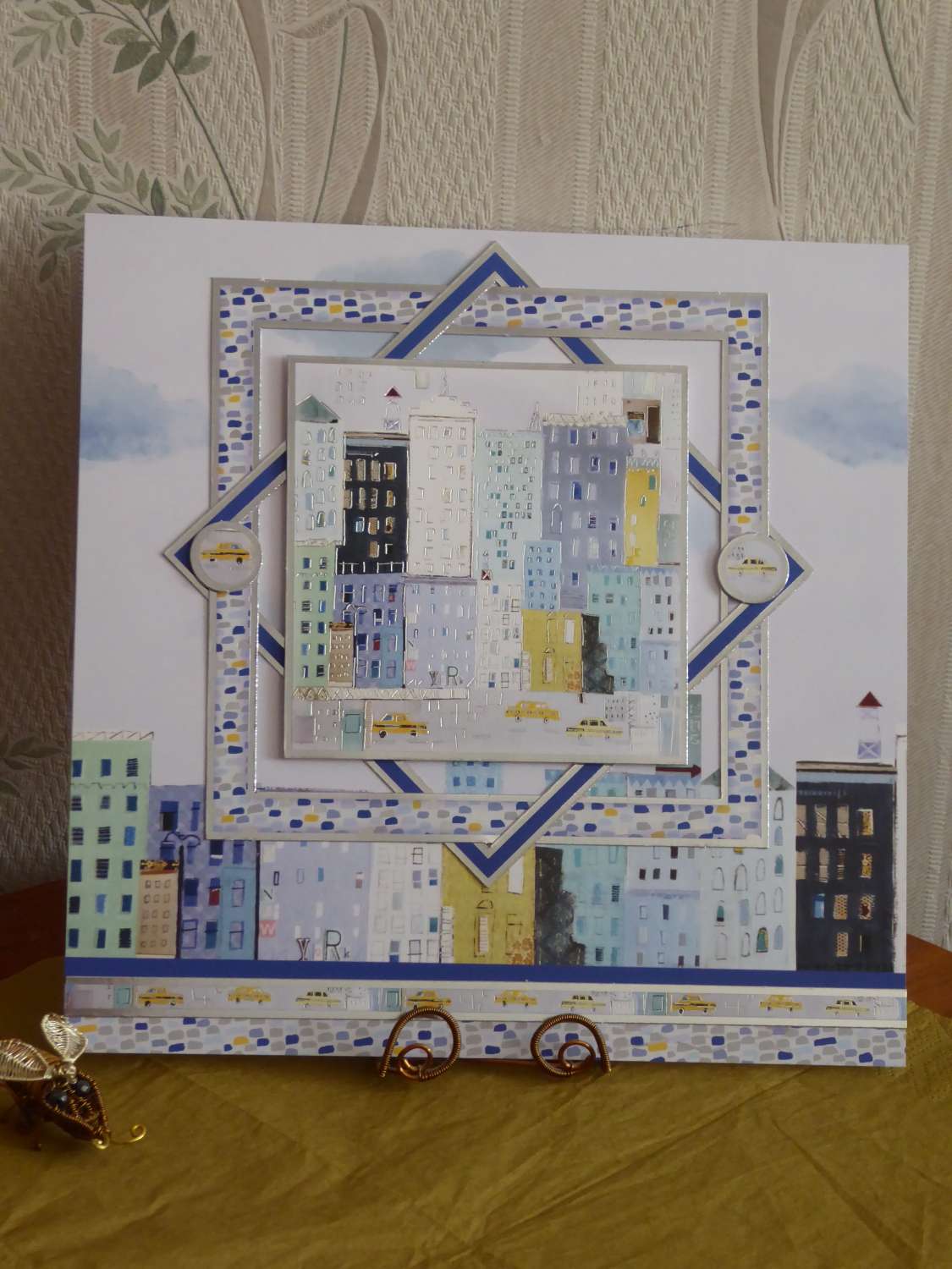 Buildings & Yellow Cabs! Large, Any Occasion Card Buildings & Yellow Cabs! Large, Any Occasion Card