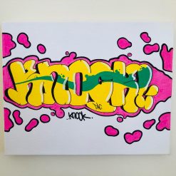 Knock/ paint any city canvas