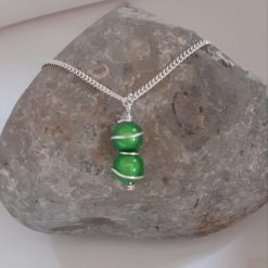 Lime Green Wrapped Jewellery Set 1