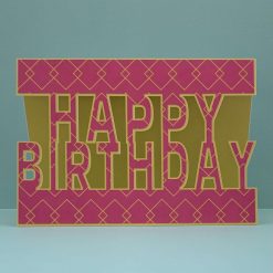 Happy Birthday Cut Out Card