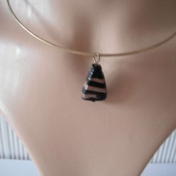 Black Bronze Bead Pendent