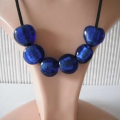 Cobalt & Black Necklace