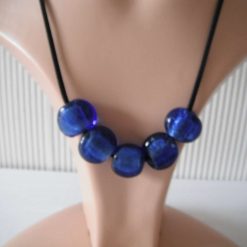 Cobalt & Black Necklace