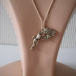 Gun & Roses Pendent