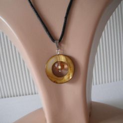 Amber Shell (medium) Pendent