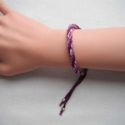 Purple Tones Kumihimo Bracelet