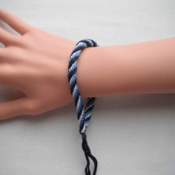 Blue & White Kumihimo Bracelet