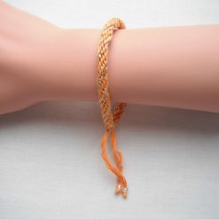 Yellow Mix Sparkle Kumihimo Bracelet