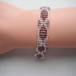 Mauve Loom Beaded Bracelet