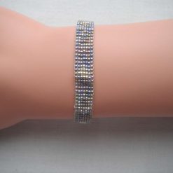 Mixed & Silver Loom Beaded Bracelet